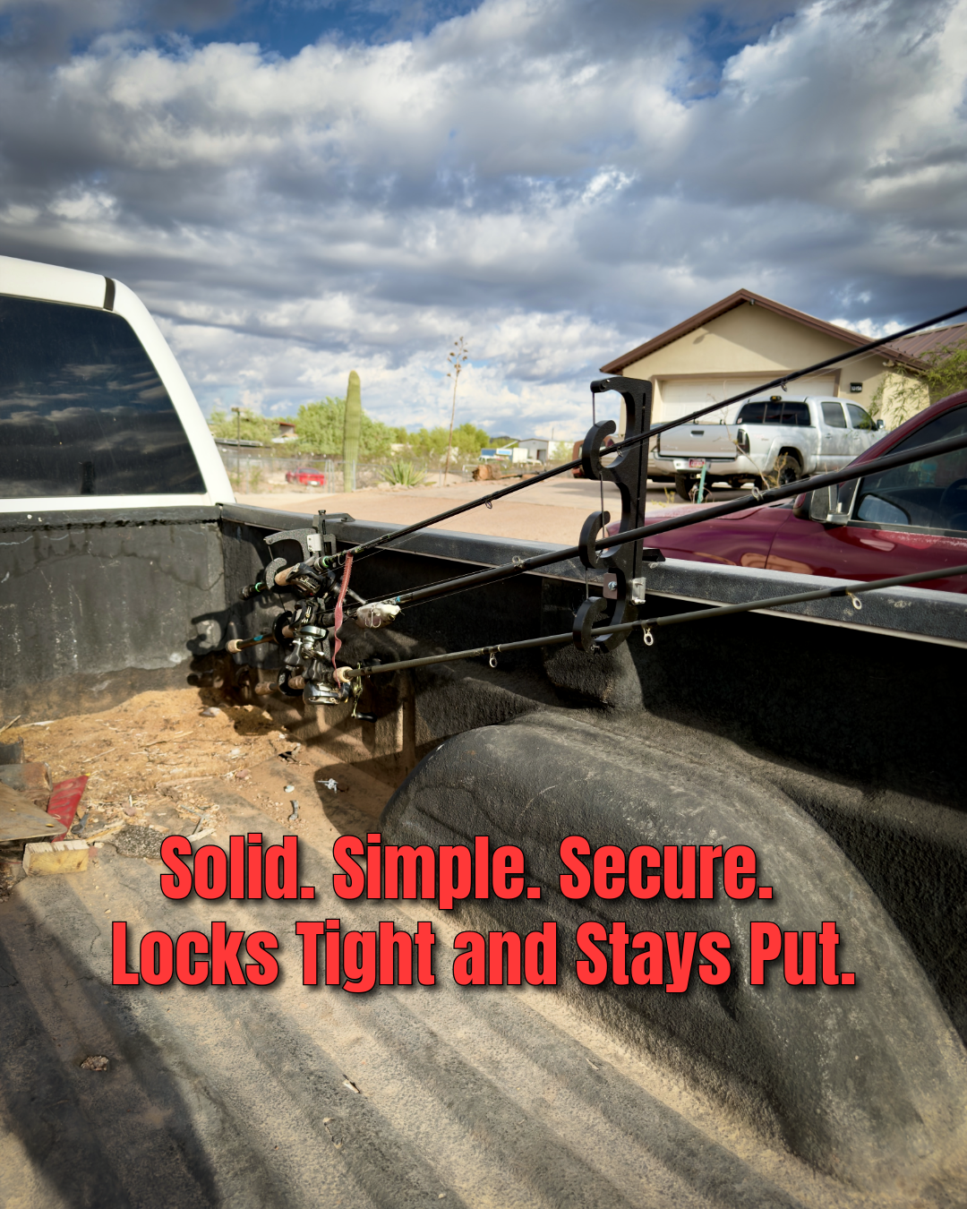 fishing rod holder for trailer hitch Extreme Max 3005.4275 Aluminum Pivoting 2" Receivers V4 Truck Bed Fishing Rod